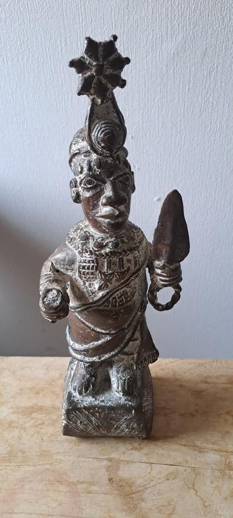 Bronzen beeld  uit het toenmalige Benin, Ophalen of Verzenden, Brons