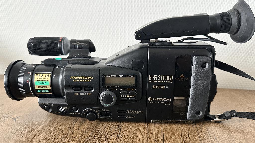 Vintage Camcorder Hitachi SVHS-C, Audio, Tv en Foto, Gebruikt, Overige soorten, Hitachi, Camera