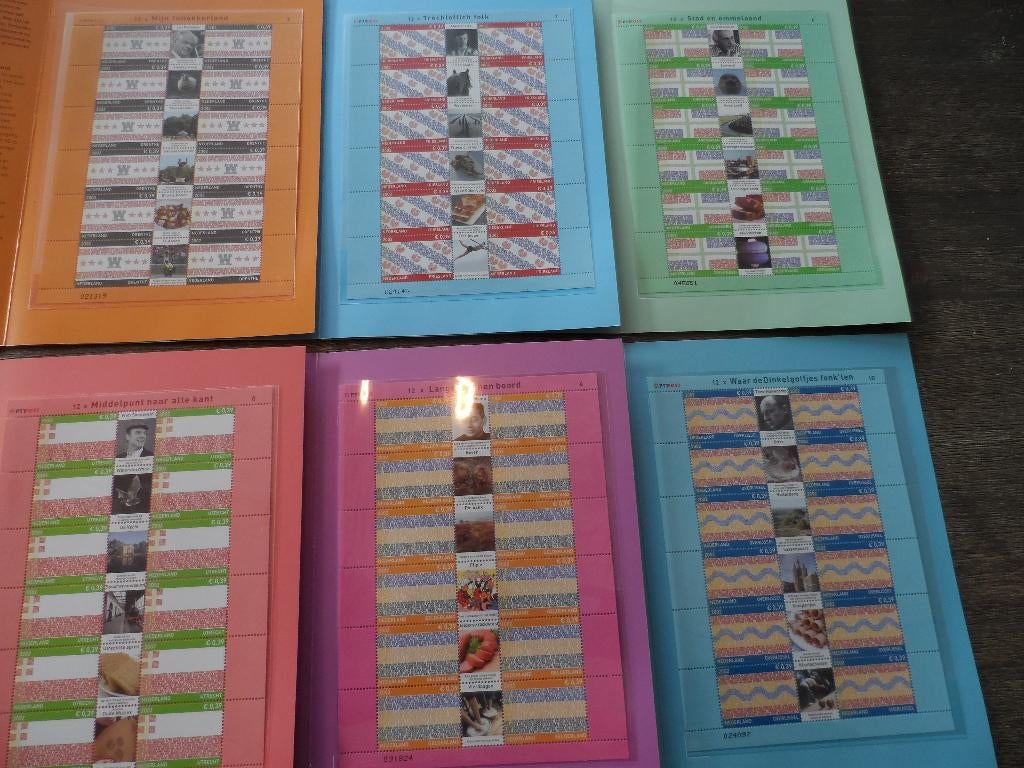 Postzegels velletjes van alle provincies., Verzenden, Na 1940, Postfris