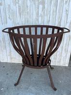 Robuuste metalen vuurkorf – Stoere rustieke look, Ophalen, Gebruikt, Vuurkorf