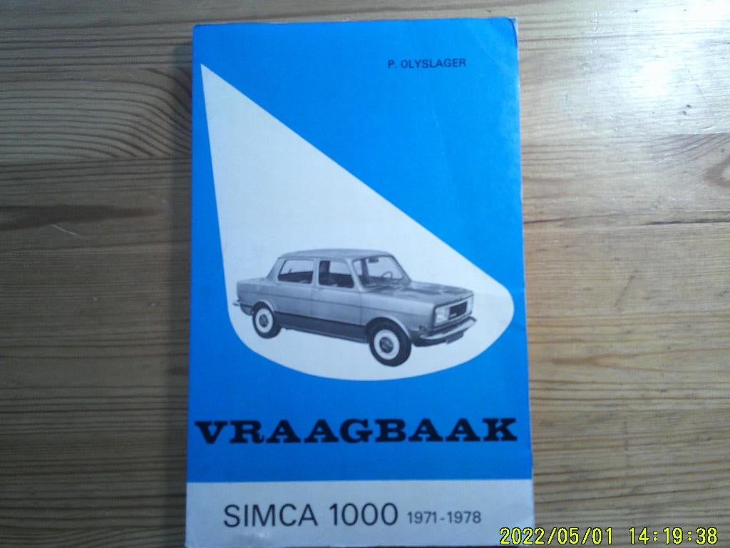 werkplaatshandboek  SIMCA 1000, Ophalen of Verzenden