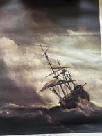 Linnen doek sheepsvaart, Antiek en Kunst, Kunst | Schilderijen | Klassiek, Ophalen of Verzenden