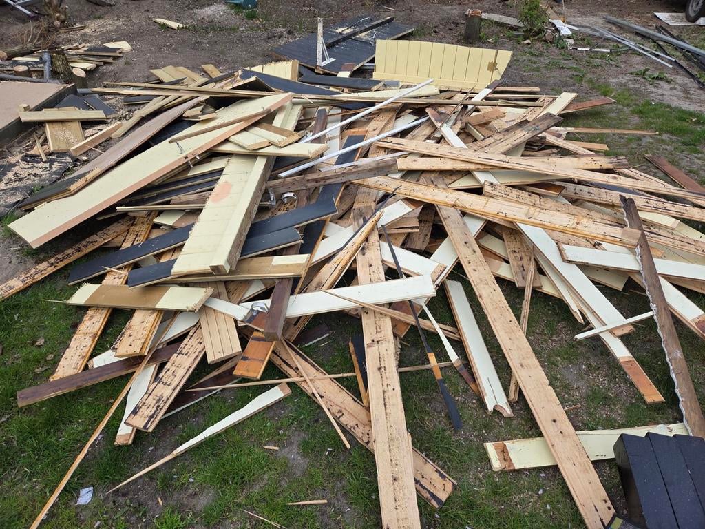 Gratis sloophout, brandhout, hout, 3 tot 6 m³, Ophalen