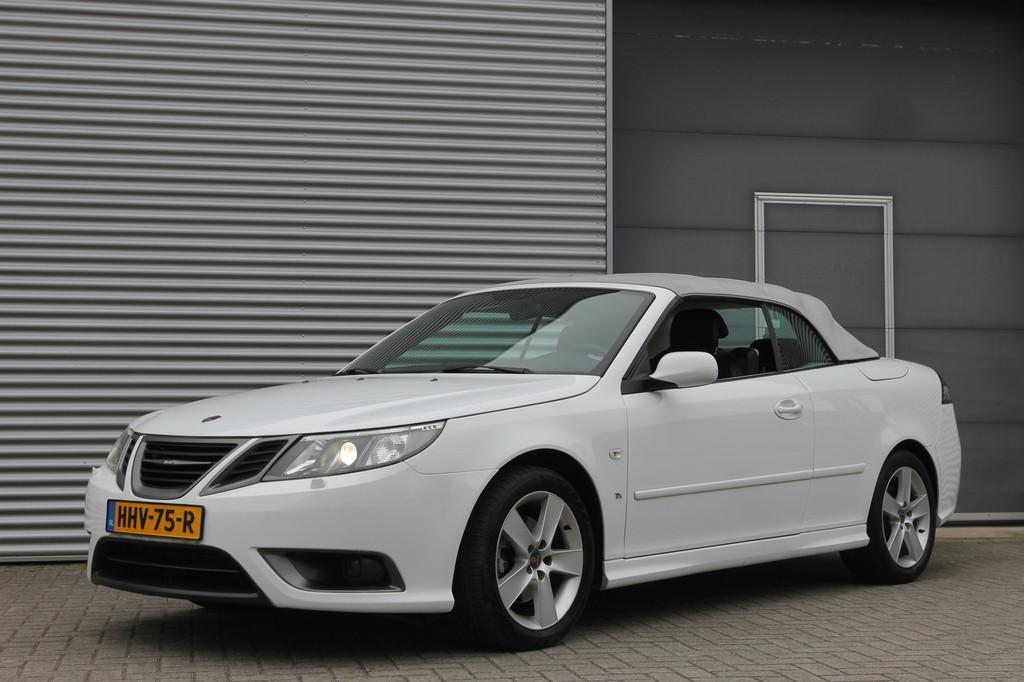 Saab 9-3 Cabrio 1.9 TiD Vector I Aut. I Navi I Leder, Auto's, Saab, Traction-control, Gebruikt, Zwart, 4 cilinders