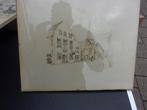 kerk / winkel schets, Minder dan 50 cm, Ophalen of Verzenden, Zo goed als nieuw, Schilderij