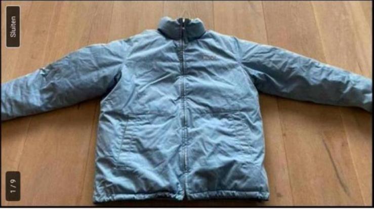 Tommy hilfiger jas dons s m, Ophalen of Verzenden, Zo goed als nieuw, Maat 38/40 (M), Blauw