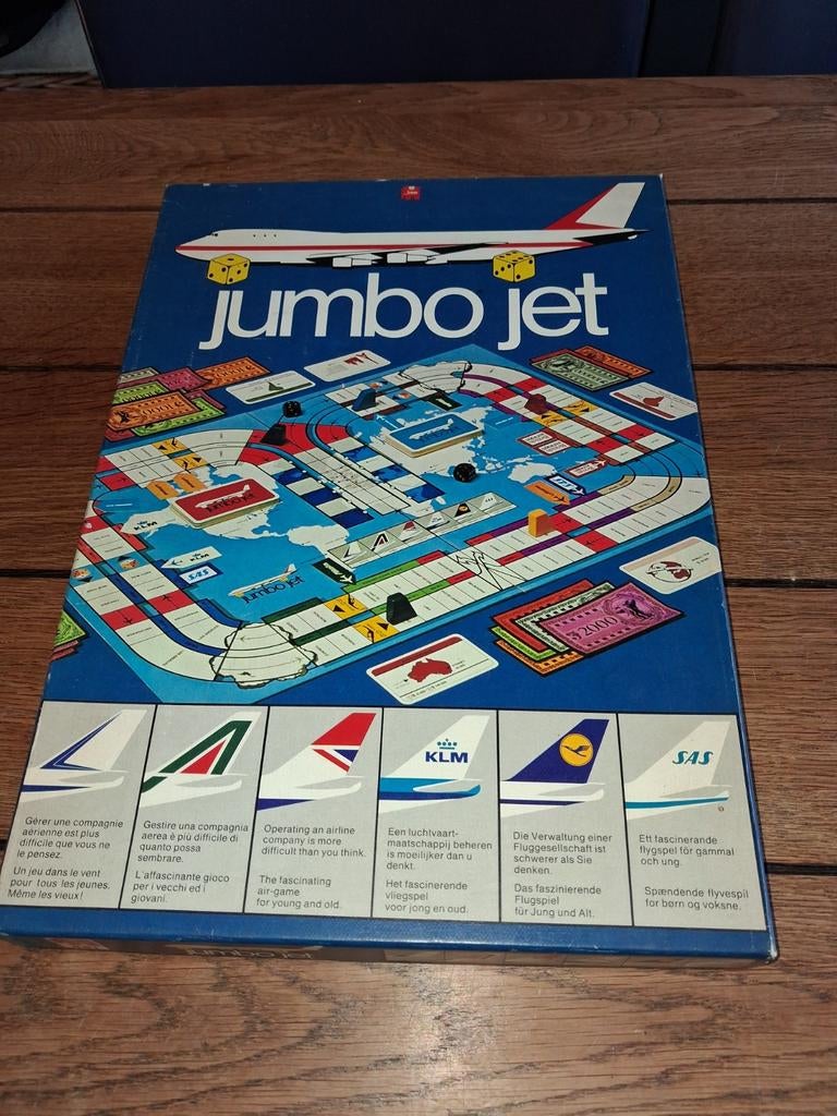 Jumbo jet spel vintage  jumbojet, Ophalen of Verzenden