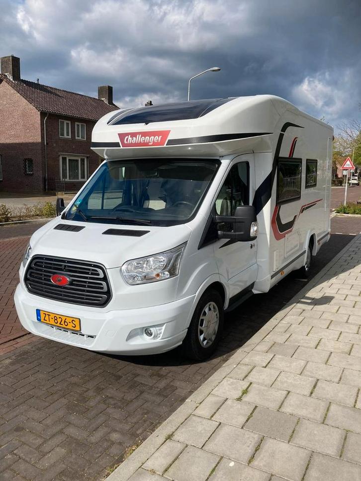 Mooie Challenger camper, Caravans en Kamperen, Campers, Particulier, tot en met 4, Half-integraal, Challenger, Ford, Diesel, Handgeschakeld