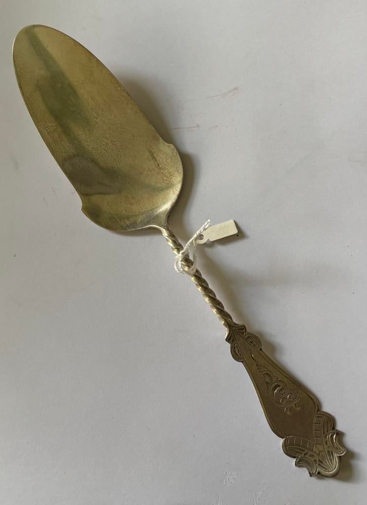 Zilveren taartschep 1953, Ophalen of Verzenden, Zilver