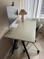 Ikea Trotten bureau taupe zwart 120x70, Ophalen, Gebruikt, Bureau
