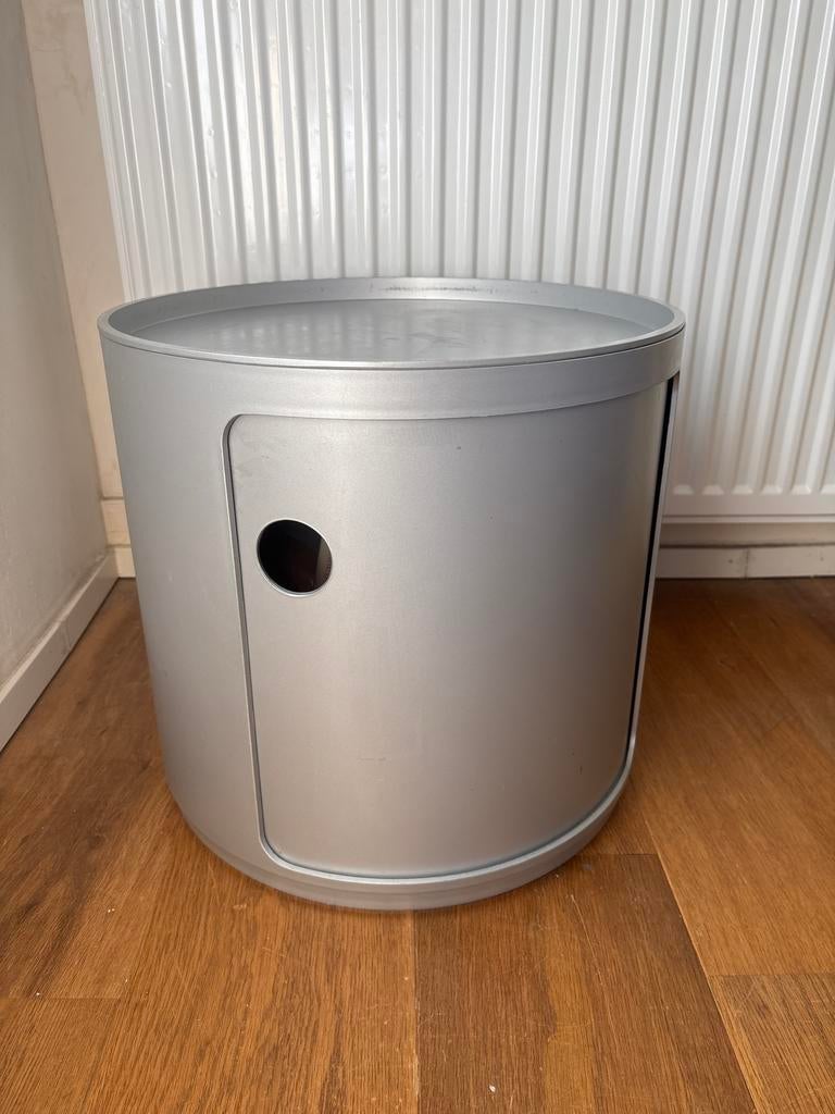 Kartell kastje binasco milano anna castelli zilver/grijs, Ophalen, Gebruikt