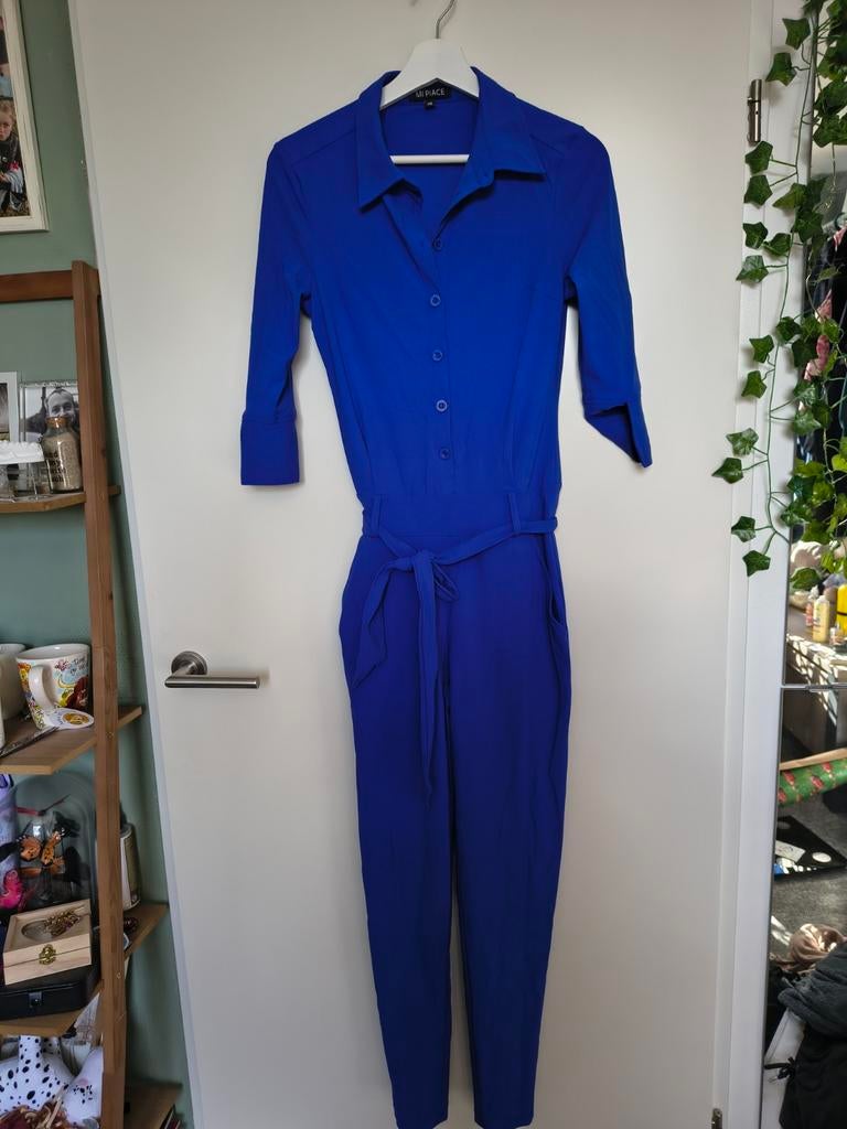 Jumpsuit Piace maat Xs blauw travelstof, Kleding | Dames, Jumpsuits, Mi Piace, Blauw, Ophalen of Verzenden, Zo goed als nieuw