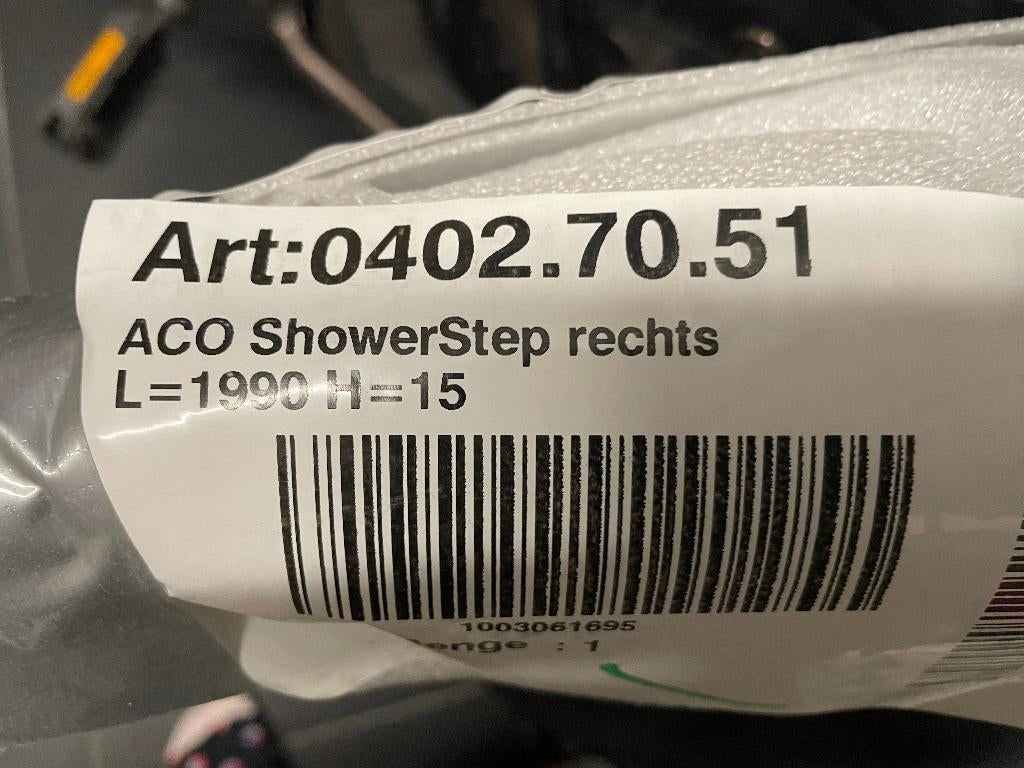 ACO ShowerStep rechts. Douche afschot strip, Ophalen, Nieuw, Rvs, Douche