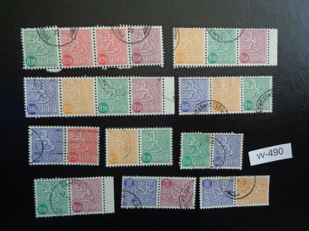 finland - combinaties van wapenschildjes (vv-490), Postzegels en Munten, Postzegels | Europa | Scandinavië, Ophalen of Verzenden