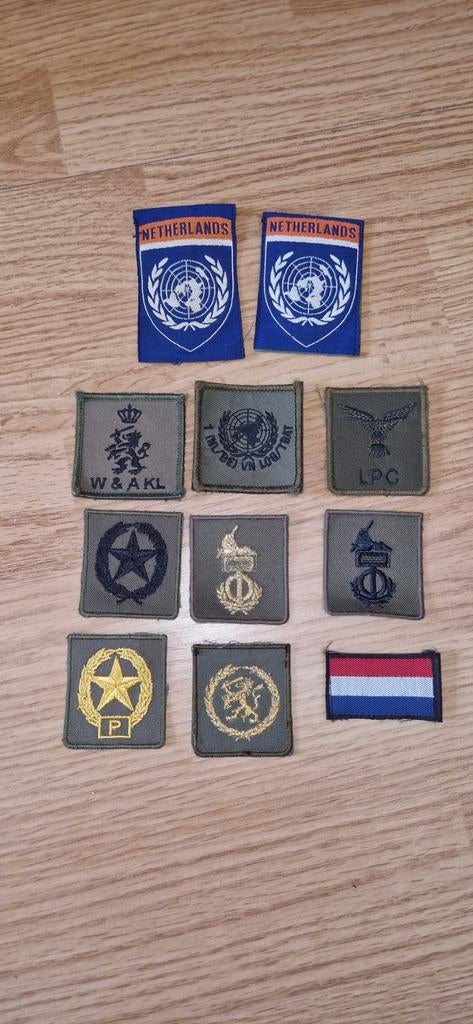 Nederlandse emblemen landmacht, Ophalen of Verzenden, Landmacht, Nederland, Embleem of Badge