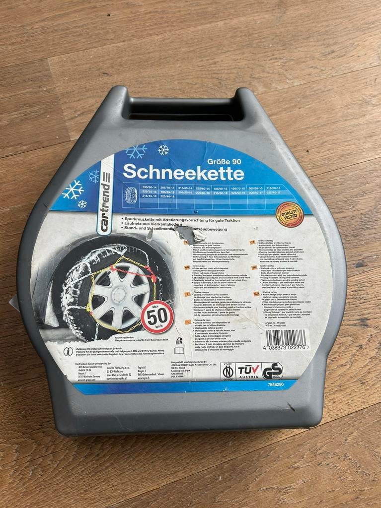 Sneewkettingen (maat: 90), Auto diversen, Sneeuwkettingen, Ophalen of Verzenden, Zo goed als nieuw