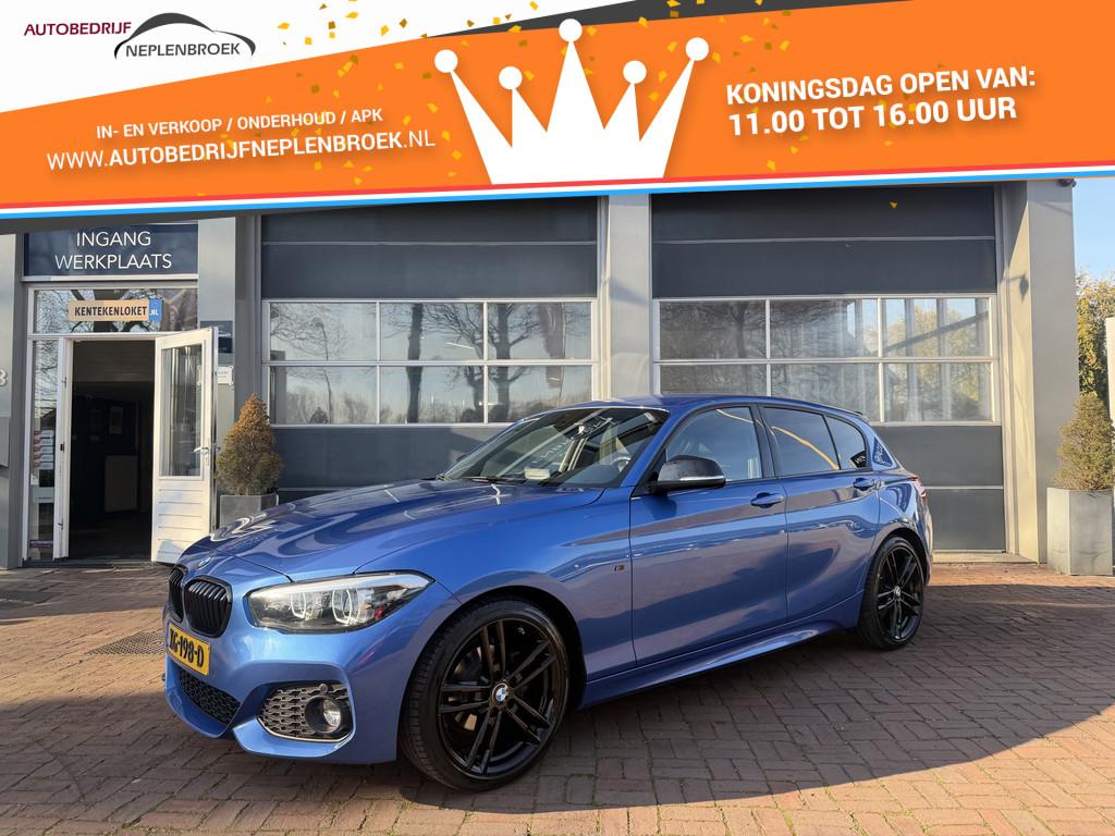 BMW 1-serie 118d High Executive AUT 3X M-SPORT H&K/LED/NL AU, Auto's, BMW, Achterwielaandrijving, 4 cilinders, 150 pk, Blauw