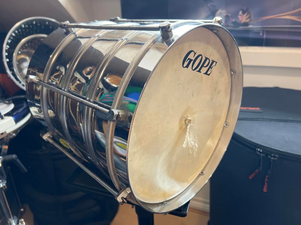 Marcato 10” x 28 cm Cuica van RVS, Ophalen of Verzenden, Gebruikt, Trommel