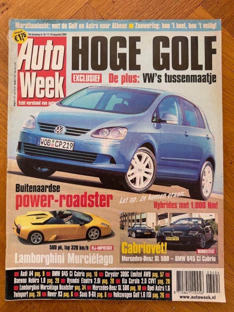 Autoweek nr. 34 2004, Verzenden, Zo goed als nieuw, Autoweek, Algemeen