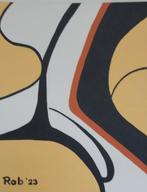 abstract schilderij , zelf geschilderd op doek met acryl, Ophalen