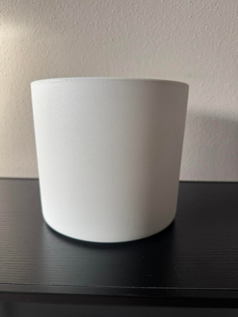 Bloempot Era mat licht grijs (Mica) 1 stuk, Rond, Ophalen of Verzenden, Zo goed als nieuw, Aardewerk