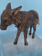 Ezeltje koud geschilderd metaal met los staattje 6.5 hoog, Ophalen of Verzenden, Zo goed als nieuw, Dier