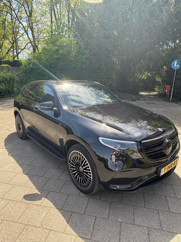 Mercedes-Benz EQC 400 4MATIC 2021 Zwart, Auto's, 1800 kg, Zwart, Elektrisch, Particulier