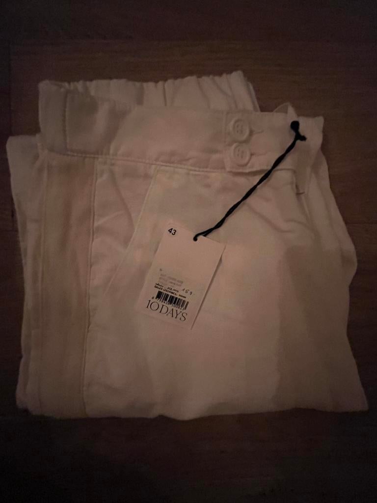10DAYS linnen broek maat M, Verzenden, Nieuw, Wit, Lang