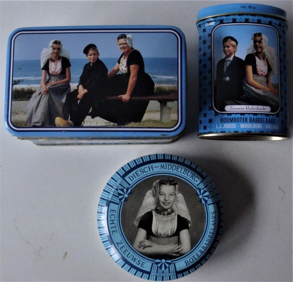 L.J. Joosse en Diesch Middelburg 6 blikken Zeeuwse Roomboter, Ophalen of Verzenden, Zo goed als nieuw, Overige