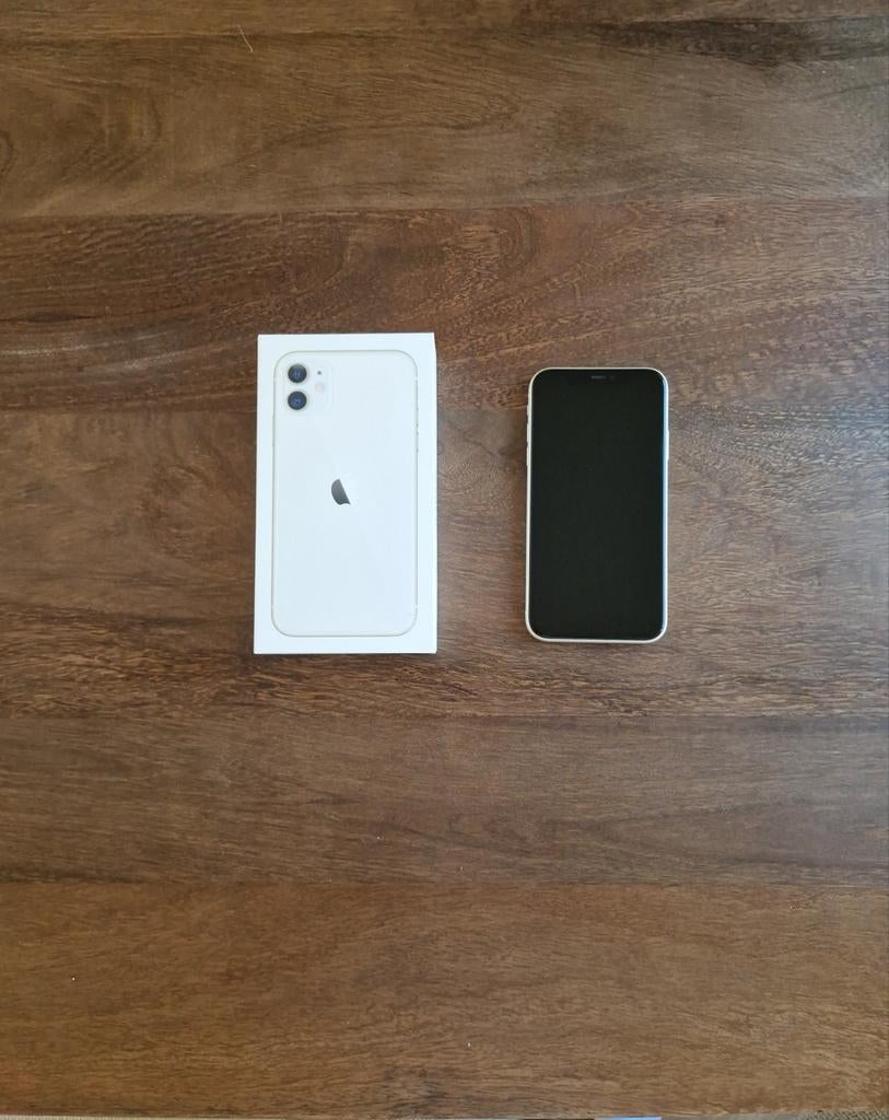 Iphone 11, Krasvrij, 83%, 83 %, Wit, Zo goed als nieuw, 64 GB