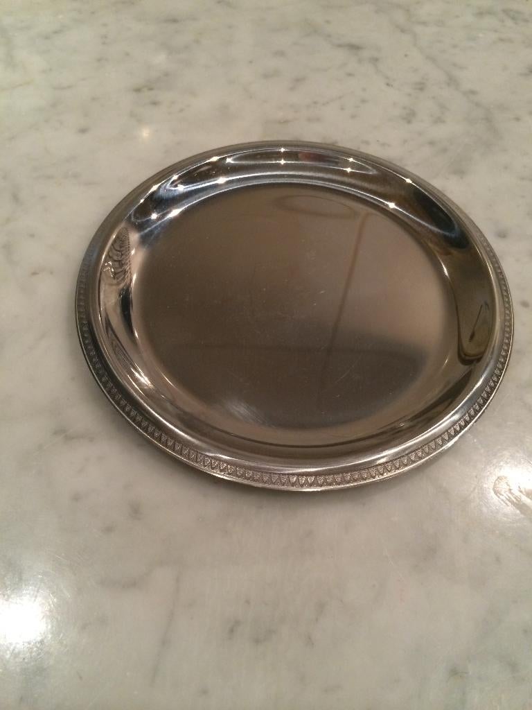 Vintage Brevettato RVS Serveer Schaal IZGS 14,5cm, Ophalen, Overige materialen, Gebruikt, Schaal of Schalen
