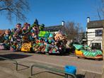 Polyester carnavalswagen thema vuilnis, Hobby en Vrije tijd, Feestartikelen, Ophalen, Gebruikt, Overige typen, Carnaval