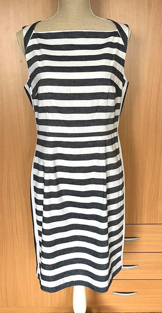 Phase Eight gestreepte jurk maat 42(v), Kleding | Dames, Jurken, Nieuw, Maat 42/44 (L), Blauw, Knielengte, Ophalen of Verzenden