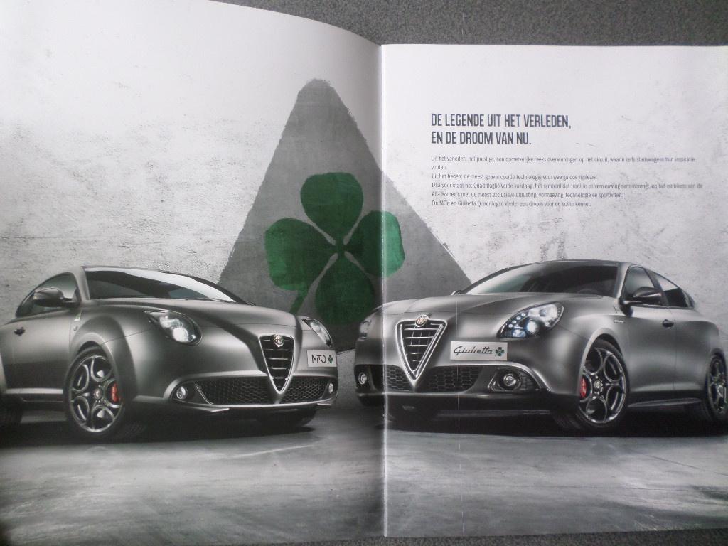 Alfa Romeo Mito & Giulietta Quadrifoglio Brochure, Ophalen of Verzenden, Zo goed als nieuw, Alfa Romeo