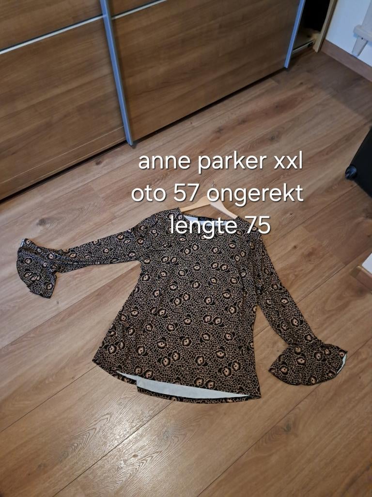 Anne parker top xxl leuke mouwen, Maat 46/48 (XL) of groter, Ophalen of Verzenden, Zo goed als nieuw, Anne parker