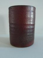Keramiek vaas mooie donkerrode/ iets bruin Mobach gemerkt, Huis en Inrichting, Aardewerk of Porselein, Ophalen of Verzenden, Zo goed als nieuw