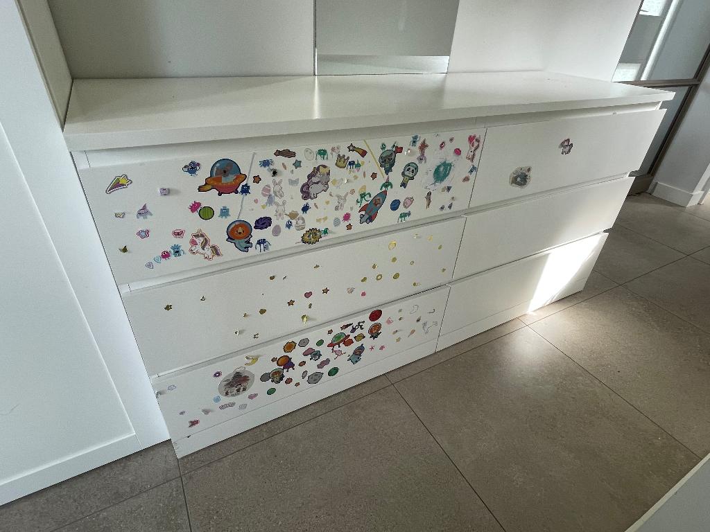 Malm ladenkast, Huis en Inrichting, Kasten | Ladekasten, Ophalen, Gebruikt, 5 laden of meer, 150 tot 200 cm