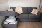 Comfortabele IKEA GRÖNLID bank grijs met opbergruimte (sofa), Ophalen, Hoekbank, Driepersoons, Zo goed als nieuw