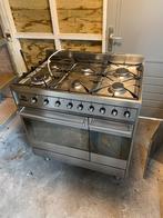 Smeg 90cm gasfornuis met dubbele oven, Witgoed en Apparatuur, Ophalen, Gebruikt, 60 cm of meer, Grill