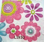 Servetten decoupage/bullet journal * Flower power L1930, Verzenden, Nieuw