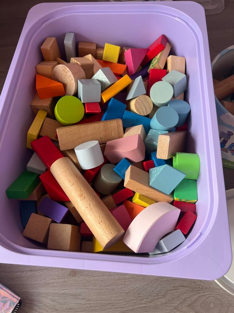 Houten blokken, ook Woezel en Pip, Ophalen, Gebruikt, Overige merken