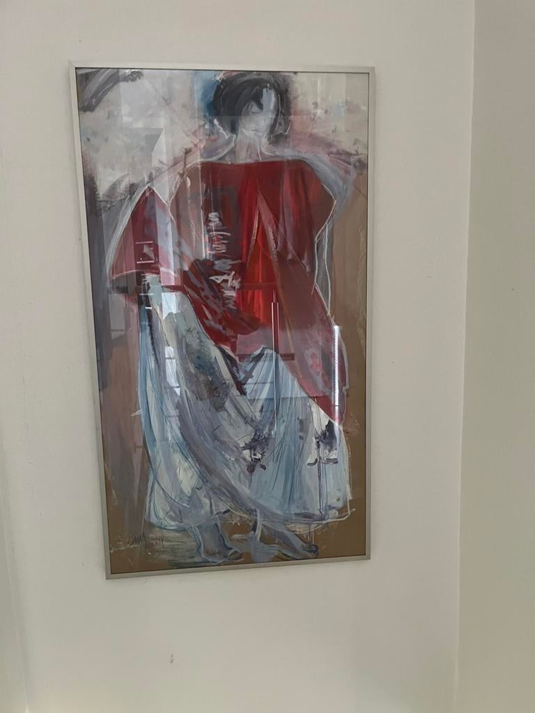 Gouache van Sandra Koenekoop, Ophalen