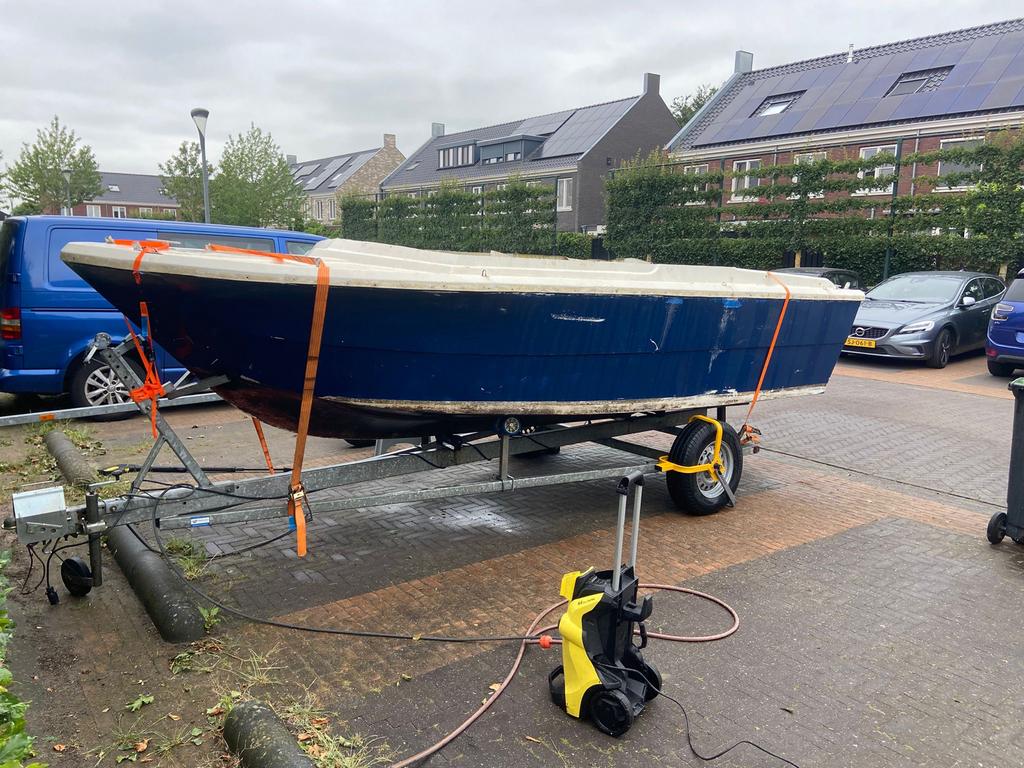 Project boot van ongeveer 5.5m, Watersport en Boten, Ophalen, Gebruikt, Overige typen, Motorboot