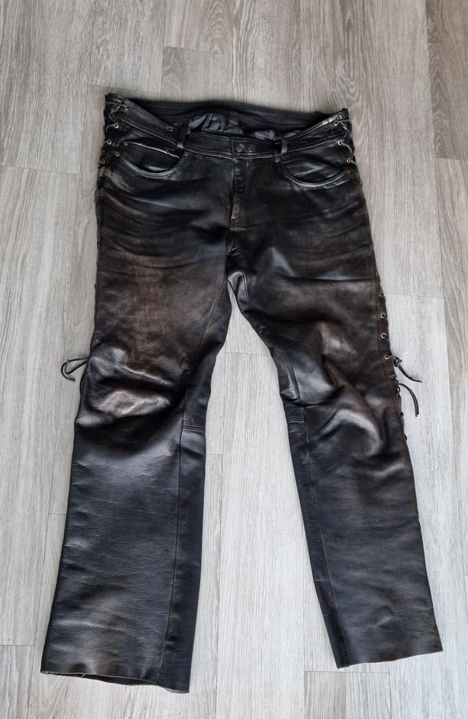 Leren heren motorbroek, Motoren, Kleding | Motorkleding, Ophalen of Verzenden, Tweedehands, Heren, Broek | leer