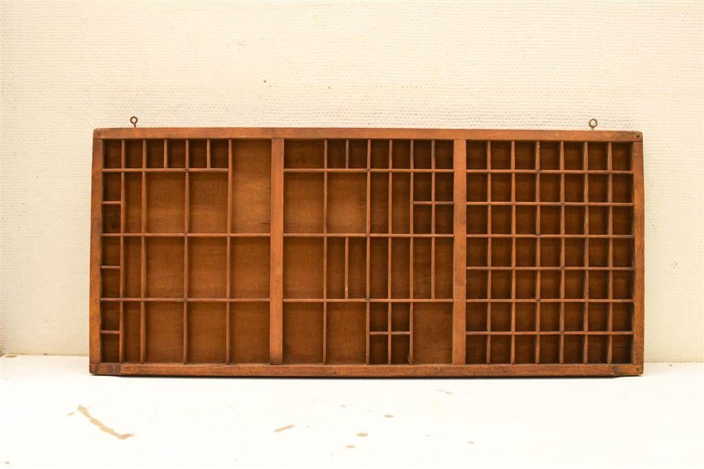 Houten letterbak 50802, Huis en Inrichting, Woonaccessoires | Wanddecoraties, Ophalen of Verzenden, Gebruikt