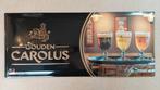 Gouden Carolus Origineel Reclamebord Metaal Met Reliéf, Verzamelen, Biermerken, Ophalen, Nieuw, Reclamebord, Plaat of Schild, Overige merken