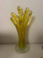 Glaskunst koraal murano geel vingers, Ophalen of Verzenden