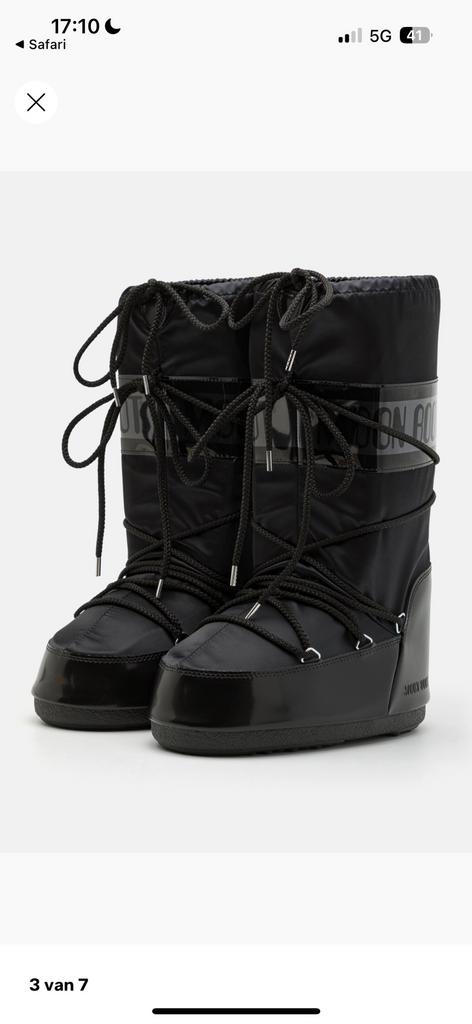 Moonboots zwart hoog, Ophalen of Verzenden, Zo goed als nieuw