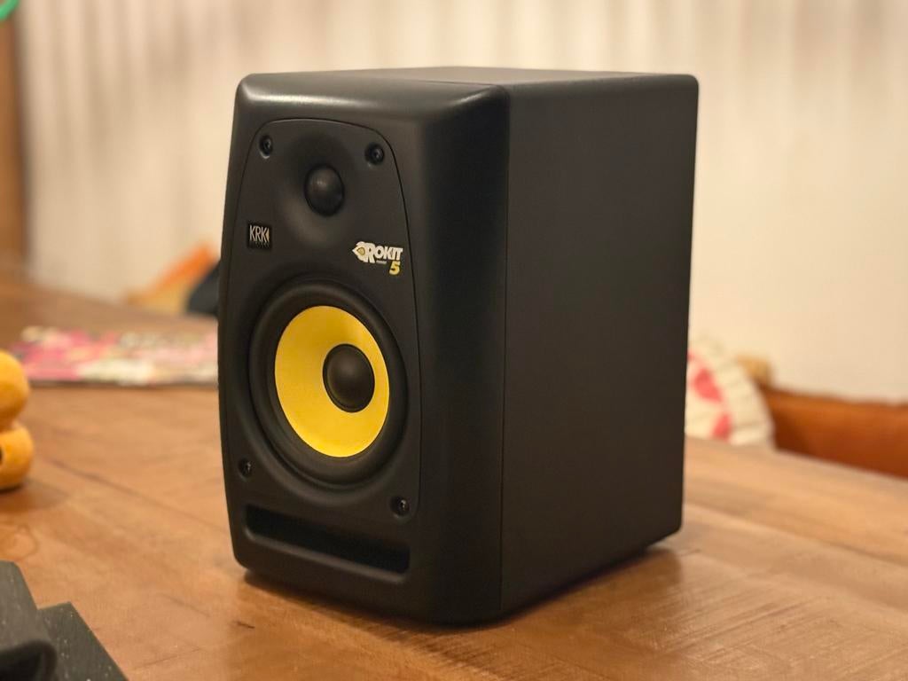 KRK Rokit 5 RPG2 Studio Monitoren, Gebruikt, 60 tot 120 watt, Front, Rear of Stereo speakers, Ophalen