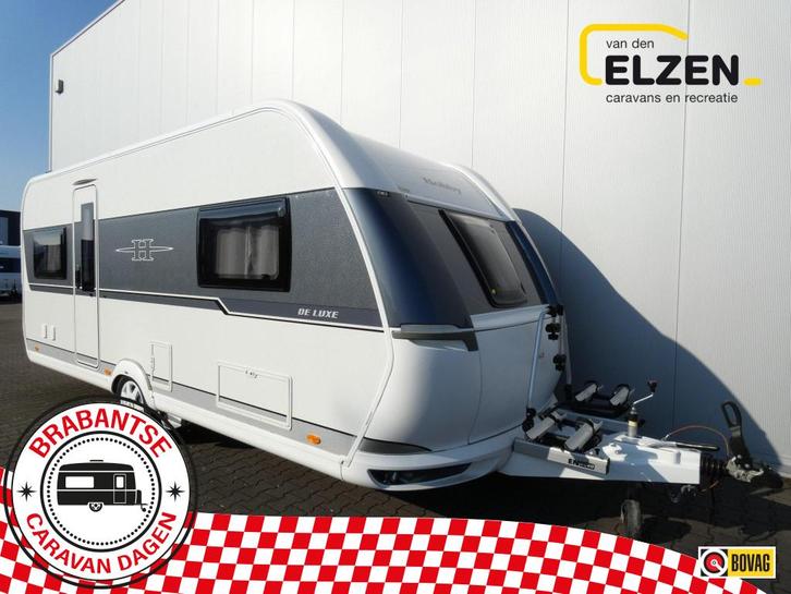 Hobby De Luxe 540 UL MOVER + VOORTENT, Caravans en Kamperen, Caravans, Bedrijf, tot en met 4, 1250 - 1500 kg, Rondzit, Hobby, 2 aparte bedden